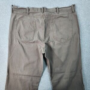 Banana Republic Pants Mens 38x31 Brown Striped‎ Straight Fit Preppy Casual Chino